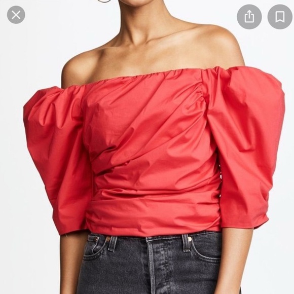 Revolve Petersyn Elegant Red Women's Top - Picture 6 of 7